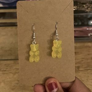 Yellow ear ring gummy bear